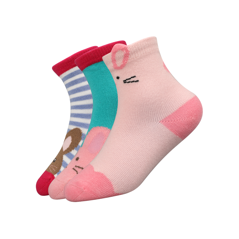 Combed cotton animal socks customized pattern for kids