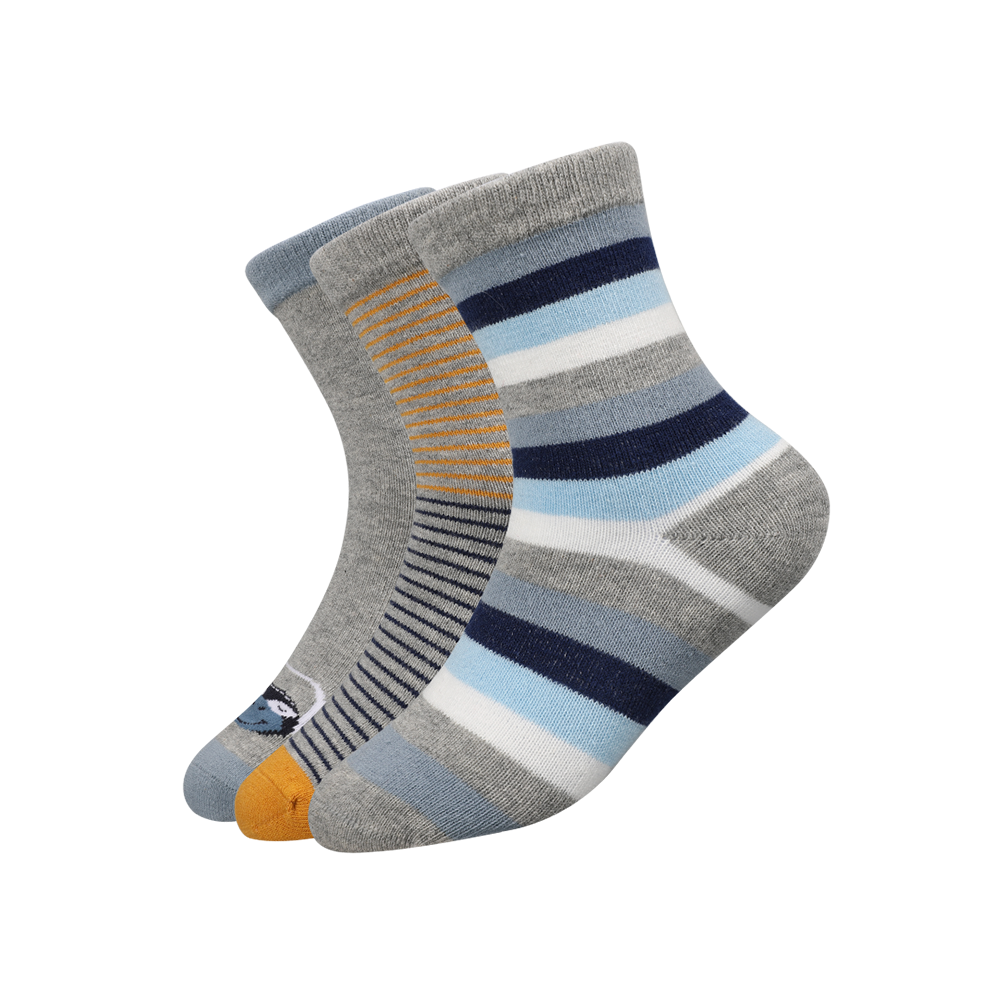 Children fashion cotton rich jacquard design  different diansor style tube socks with 3d ears on welt