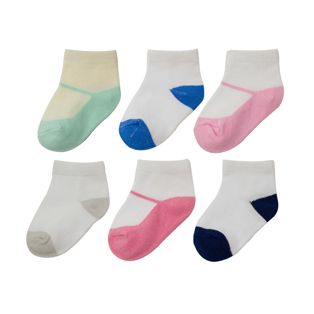 Europe styles simple pattern inside and color matching socks for baby