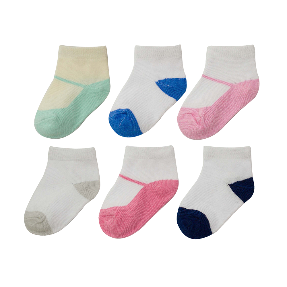 Europe styles simple pattern inside and color matching socks for baby