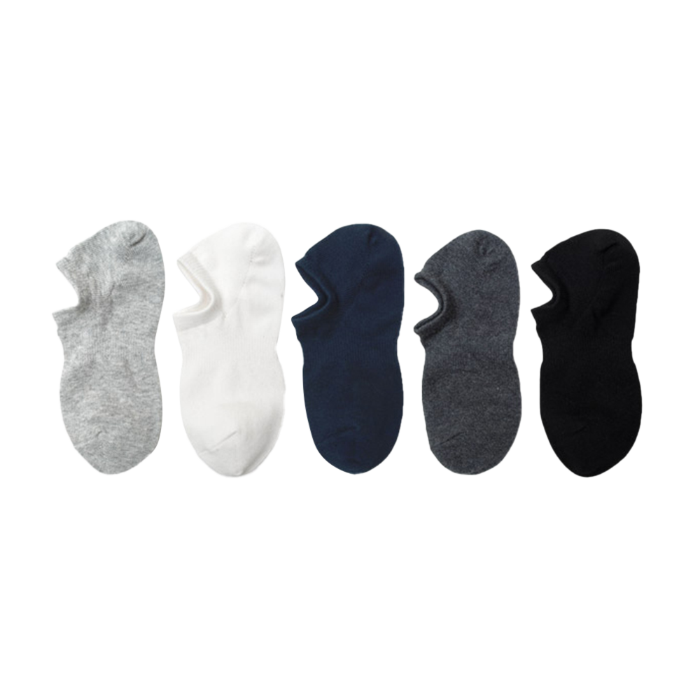 Basic color and style no show socks men socks anti-slip socks