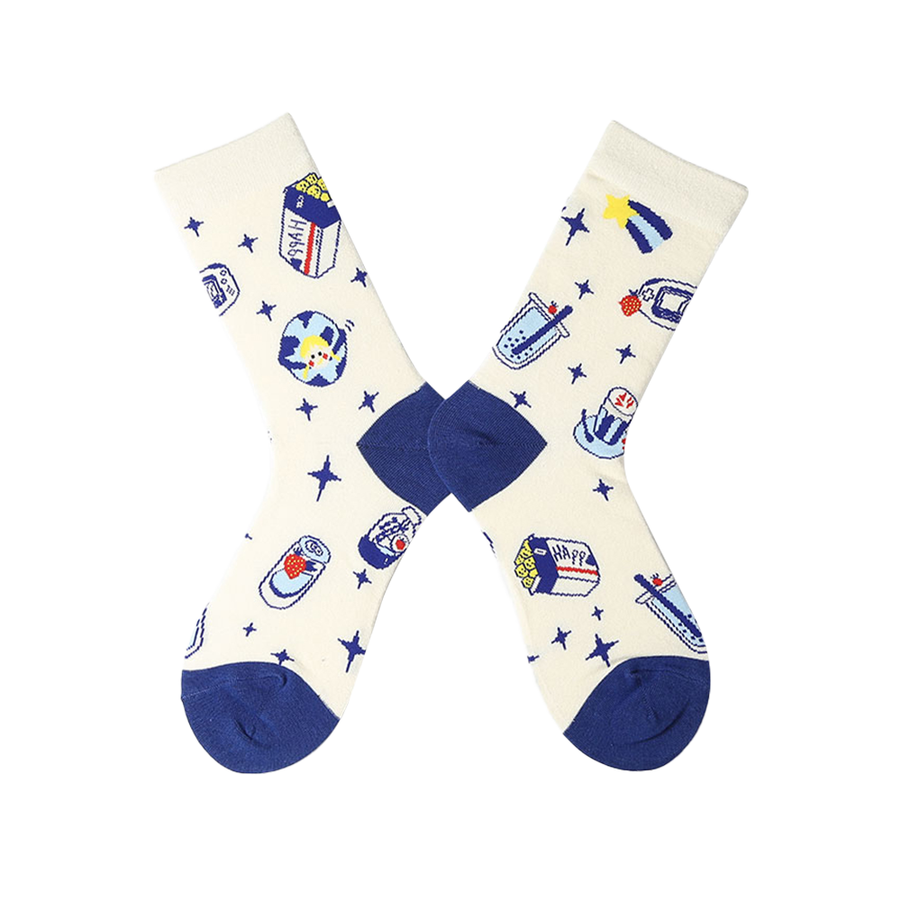 Colorful jacquard sox design socks funny socks 