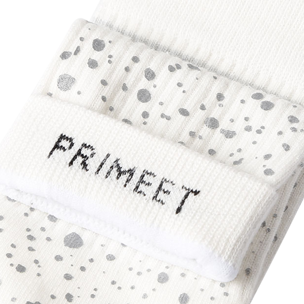 Basic color black and white with the glitter 3D printing socks