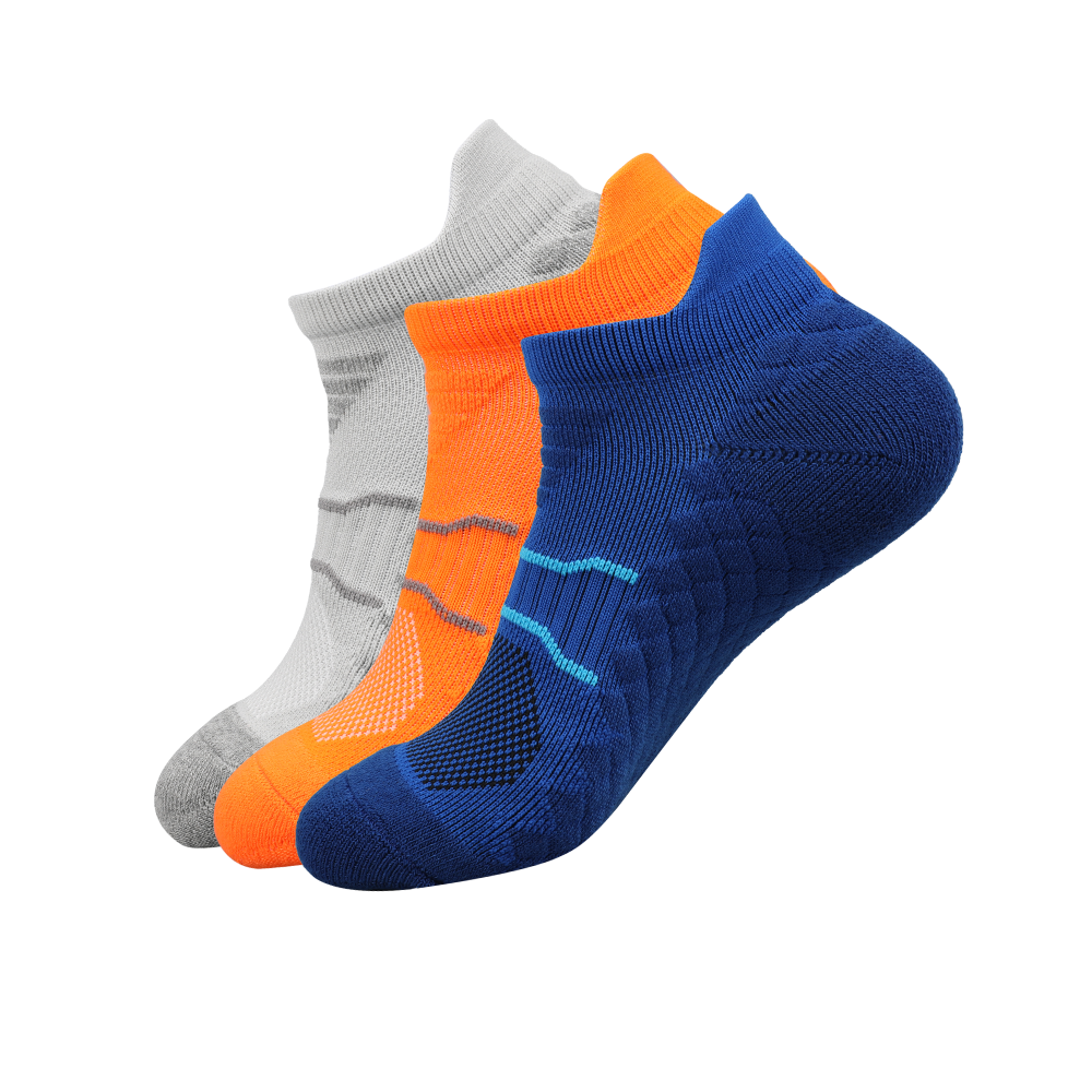 Colorful mix match monogrammed running sports socks