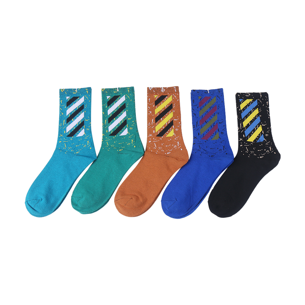 Men sports socks with damping terry basketball socks