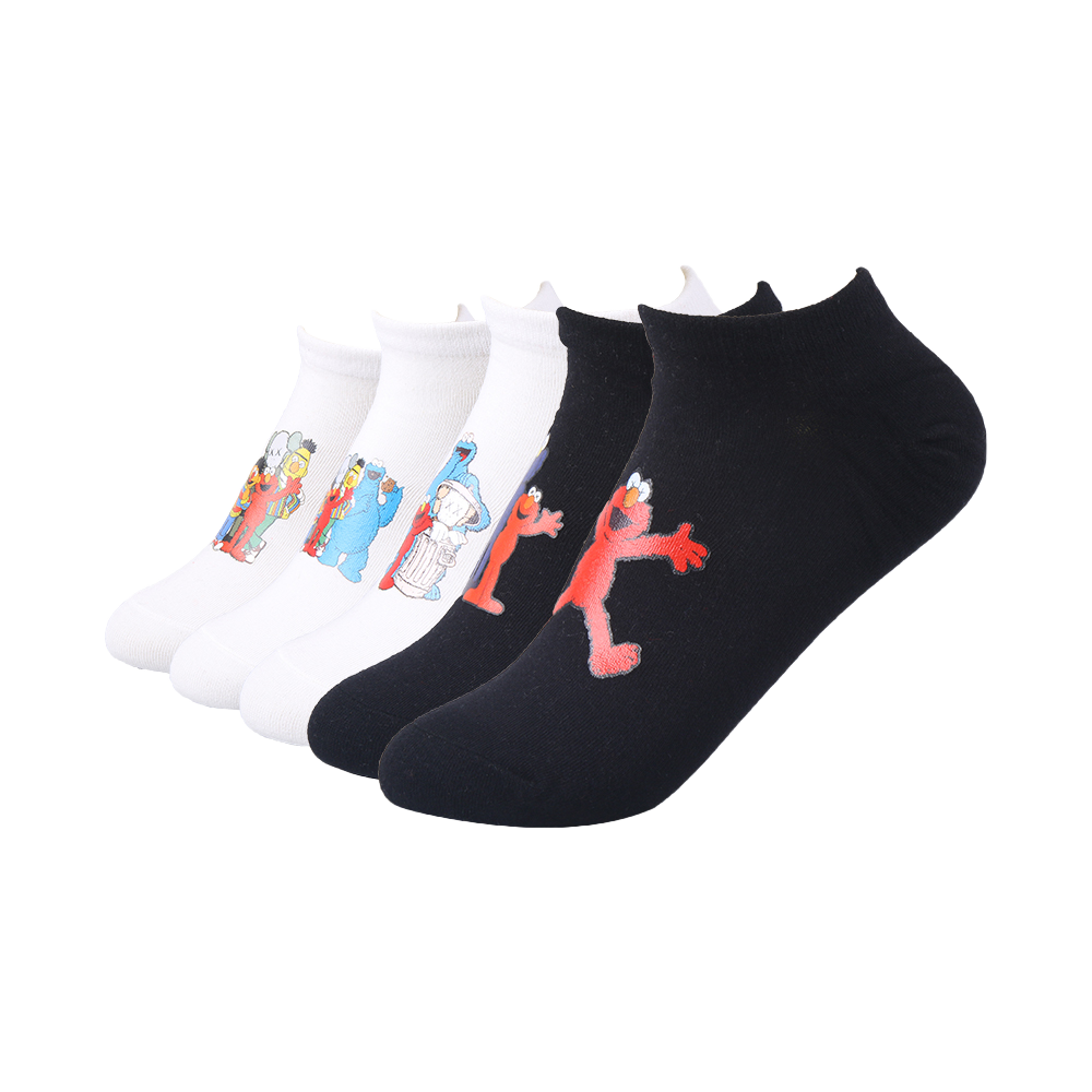 Womens designer printed designer ankle sport socks cotton