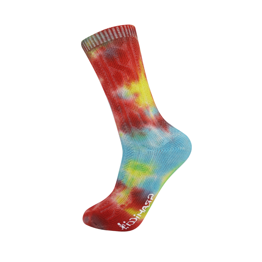 Sublimation pattern 3D printing mid calf crew cotton fashion socks